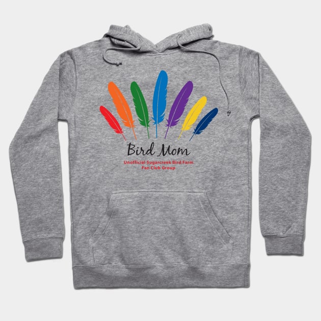 Bird Mom - black type Hoodie by Just Winging It Designs